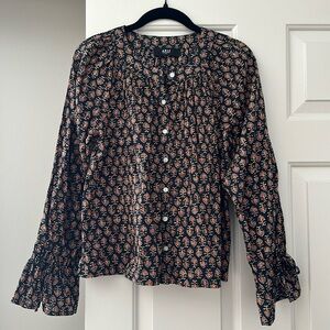 Able block print blouse